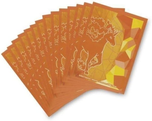 Photo1: Pokemon Center Original International Card Game Sleeve Rapidash 65 sleeves (1)