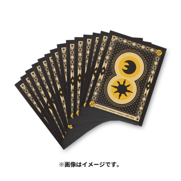Photo1: Pokemon Center Original International Card Game Sleeve Lunatone & Solrock Eclipse 65 sleeves (1)