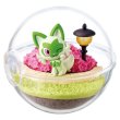 Photo1: Pokemon 2024 Terrarium Collection EX Exploring Paldea #4 Sprigatito Mini Figure (1)