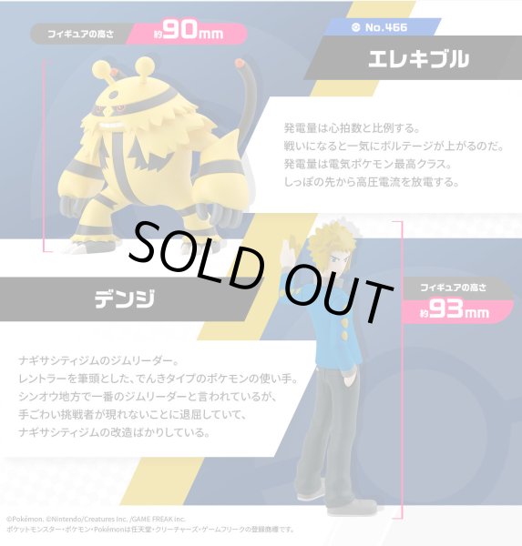 Photo2: BANDAI POKEMON SCALE WORLD Sinnoh edition "Volkner & Electivire" 1/20 Figure (2)