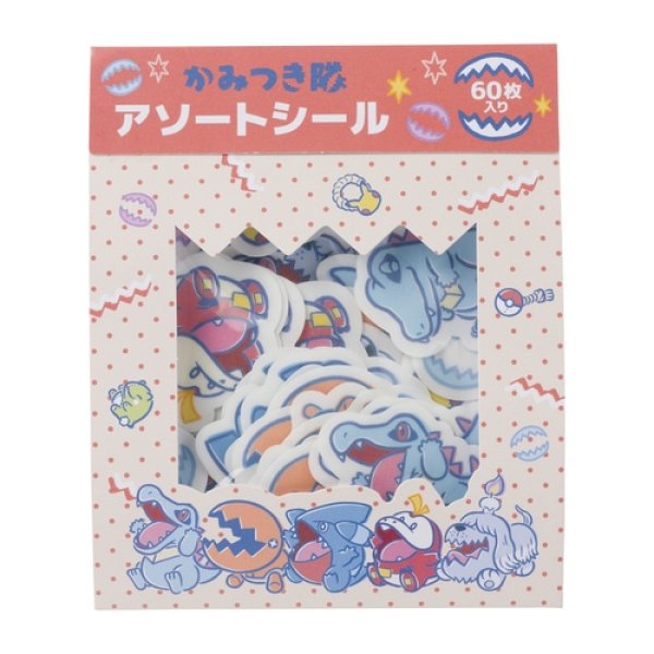 Photo1: Pokemon Center 2024 KAMITSUKI BITE SQUAD Assorted Mini Sticker set (1)