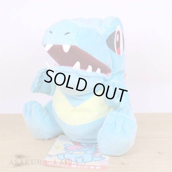 Photo6: Pokemon Center 2024 KAMITSUKI BITE SQUAD Hand Puppet Plush doll Totodile (6)