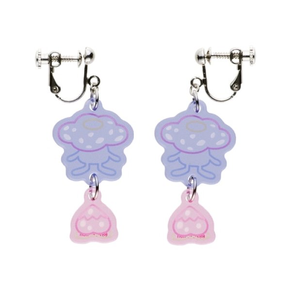 Photo1: Pokemon Center 2024 POISON Moudoku Kiken Vileplume Clips Earrings ver. (1)