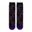 Photo1: Pokemon Center 2024 POISON Moudoku Kiken Socks for Women 23 - 25 cm 1 Pair Middle Pattern (1)