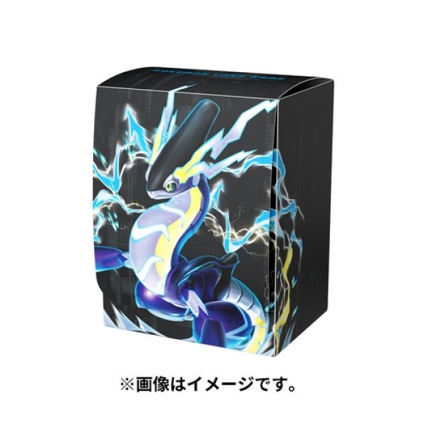 Photo1: Pokemon Center Original Card Game Flip deck case Miraidon ver.2 (1)