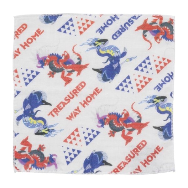 Photo1: Pokemon Center 2024 TREASURED WAY HOME Hand towel Handkerchief Pattern (1)