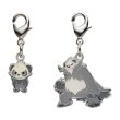 Photo1: Pokemon Center 2024 Metal Charm # 674 675 Pancham Pangoro (1)