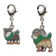 Photo1: Pokemon Center 2024 Metal Charm # 672 673 Skiddo Gogoat (1)