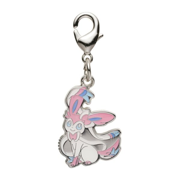 Photo1: Pokemon Center 2024 Metal Charm # 700 Sylveon (1)