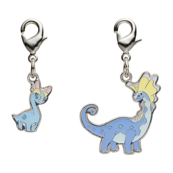 Photo1: Pokemon Center 2024 Metal Charm # 698 699 Amaura Aurorus (1)