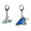 Photo1: Pokemon Center 2024 Metal Charm # 692 693 Clauncher Clawitzer (1)