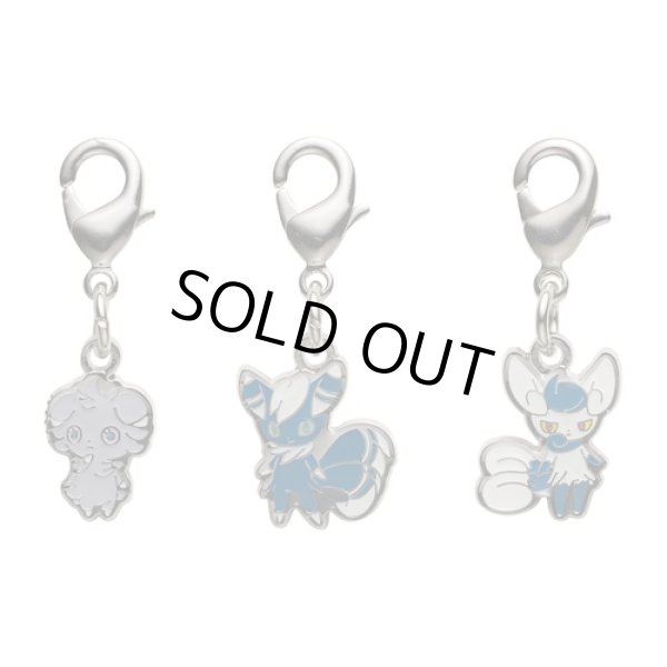 Photo1: Pokemon Center 2024 Metal Charm # 677 678 Meowstic Male Female Espurr (1)