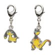 Photo1: Pokemon Center 2024 Metal Charm # 694 695 Helioptile Heliolisk (1)