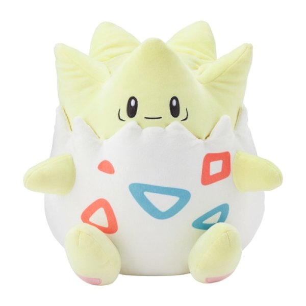 Photo1: Pokemon Center 2024 Mochiricchi Fluffy Plush doll Togepi (1)