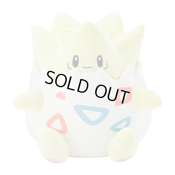 Photo1: Pokemon Center 2024 Mochiricchi Fluffy Plush doll Togepi (1)