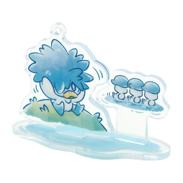 Photo1: Pokemon Center 2024 Lost Quaxly Acrylic Stand Key Chain #1 Quaxly (1)