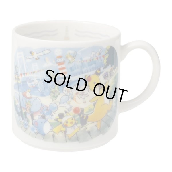 Photo1: Pokemon Center 2023 Tokyo Bay R Porcelain Mug (1)