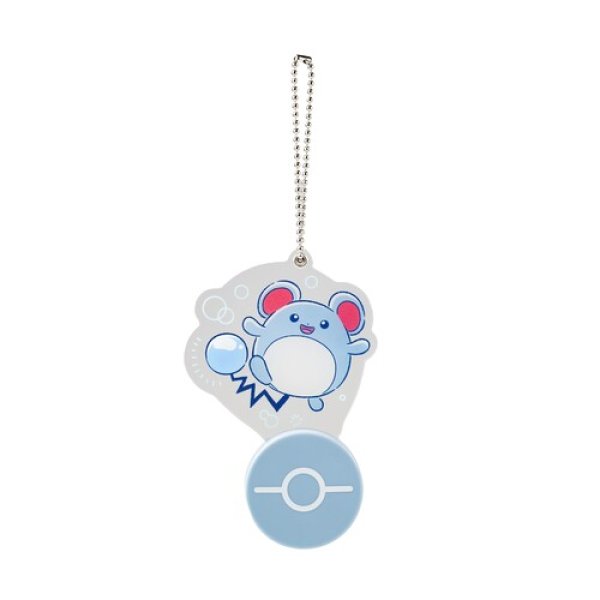 Photo1: Pokemon Center 2024 Tokyo Bay R Shining! Acrylic charm Key chain Marill (1)