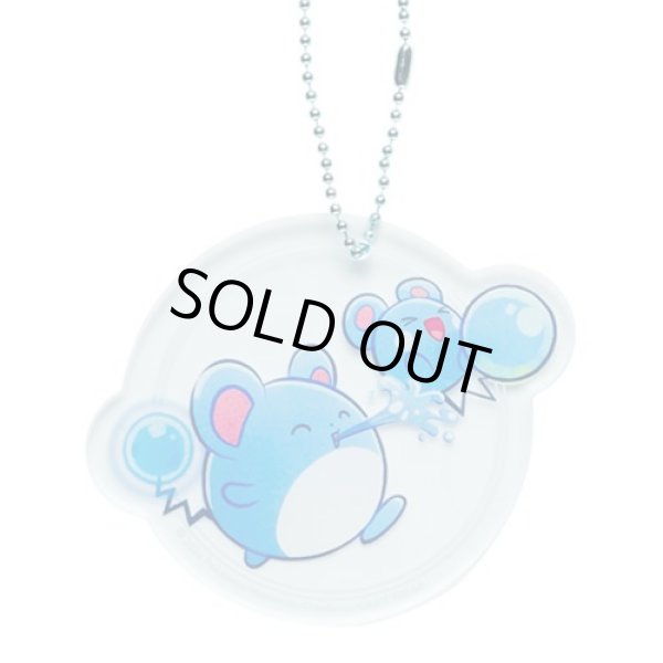 Photo1: Pokemon Center 2024 Tokyo Bay R Acrylic charm Key chain Marill Azurill ver. (1)