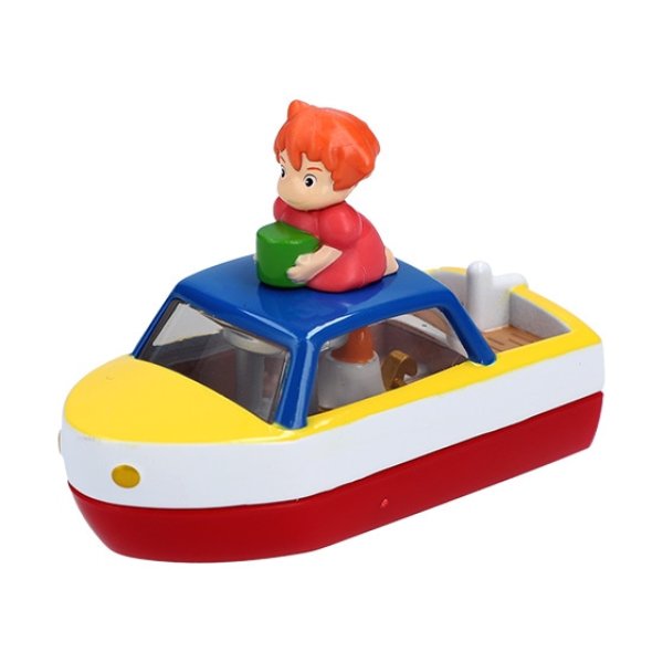 Photo1: Studio Ghibli Dream TOMICA 05 Ponyo on the Cliff Sosuke's ship Figure Car Toy (1)