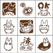 Photo2: Studio Ghibli My Neighbor Totoro mini Rubber Stamp set vol.2 (2)