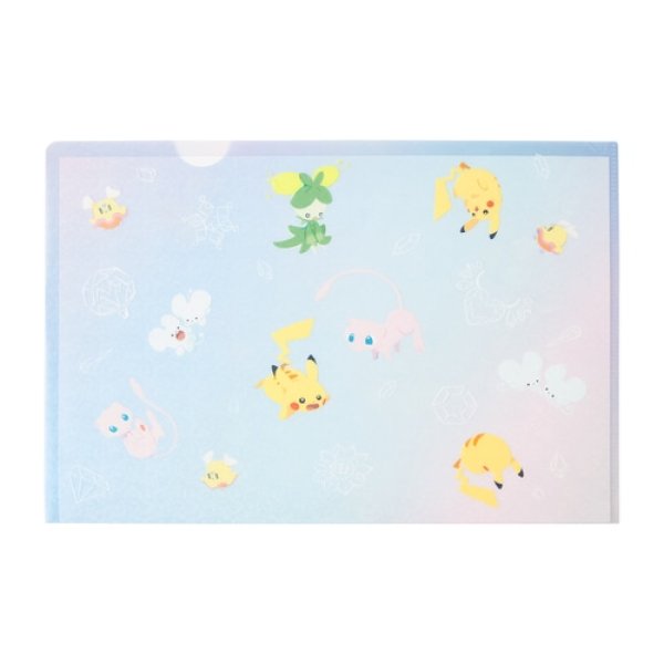 Photo1: Pokemon Center 2024 TeraCute A4 Size Clear File Folder (1)