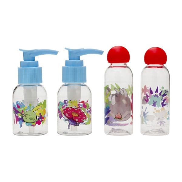 Photo3: Pokemon Center 2024 POISON Moudoku Kiken Pouch case & Travel bottle set (3)