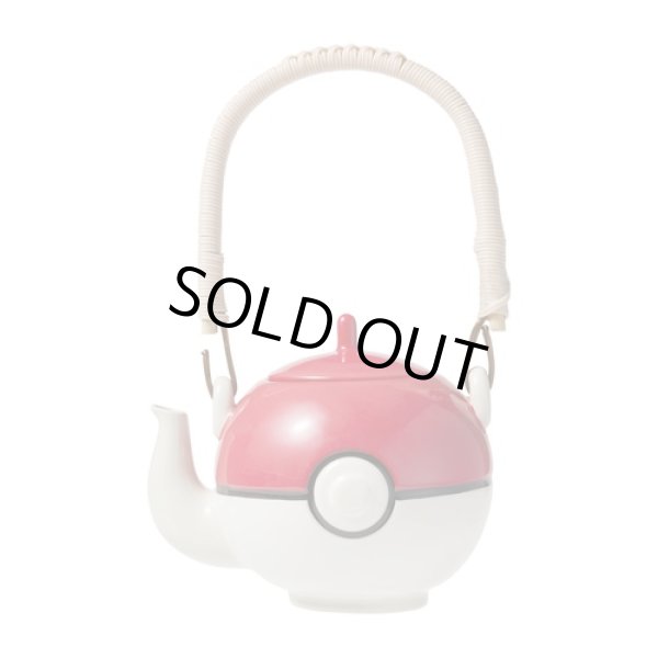 Photo1: Pokemon Center 2024 Cafe Chadesu Poke ball shaped Teapot (1)