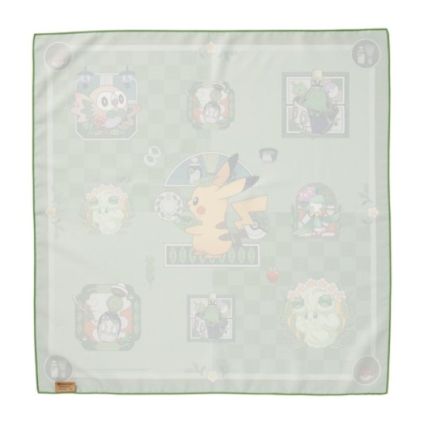 Photo2: Pokemon Center 2024 Cafe Chadesu Furoshiki Handkerchief (2)