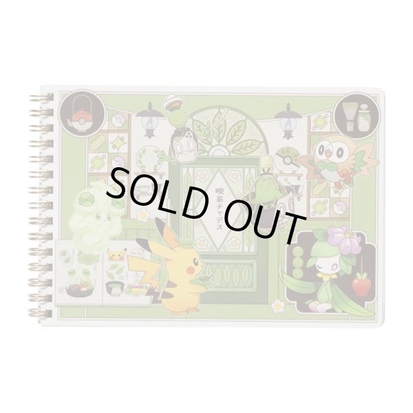 Photo1: Pokemon Center 2024 Cafe Chadesu A5 Size Spiral Notebook (1)