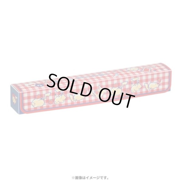 Photo1: Pokemon Center Original Card Game Play Mat Case for Half size Pikachu and Hearts (1)