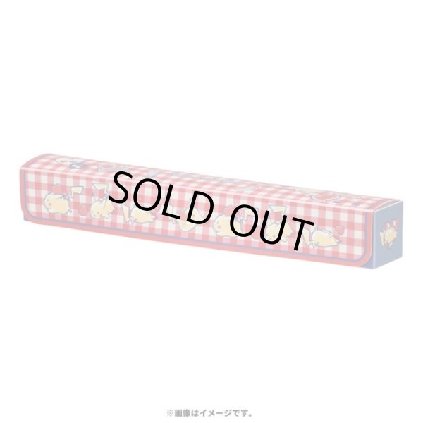 Photo2: Pokemon Center Original Card Game Play Mat Case for Half size Pikachu and Hearts (2)