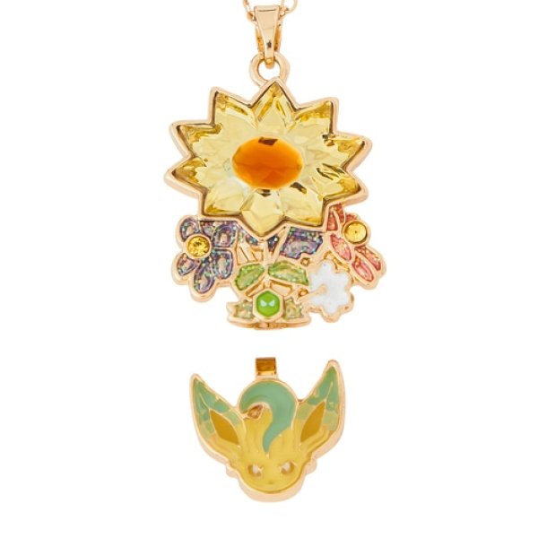Photo3: Pokemon Center 2024 Pokemon accessory Series Necklace Grass Terastal Leafeon (3)
