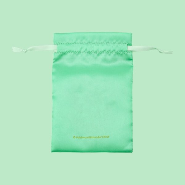 Photo5: Pokemon Center 2024 Pokemon accessory Hand mirror with bag Grass Terastal Leafeon (5)