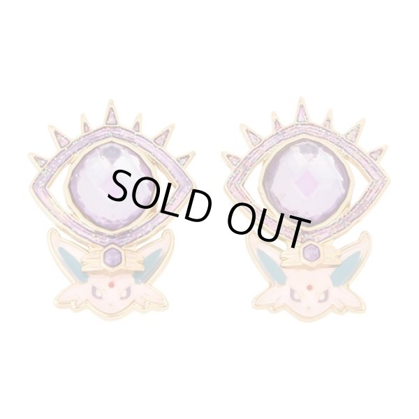 Photo1: Pokemon Center 2024 Pokemon accessory Pierced Earrings Psychic Terastal Espeon 2 pcs (1)