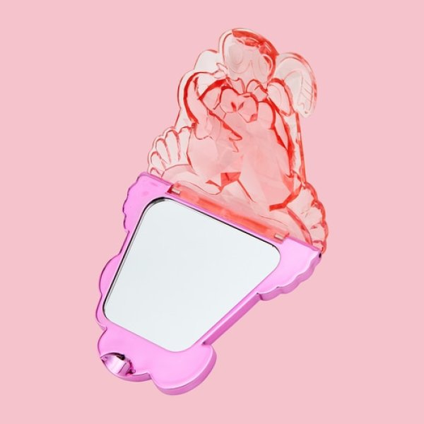 Photo3: Pokemon Center 2024 Pokemon accessory Hand mirror with bag Fairy Terastal Sylveon (3)