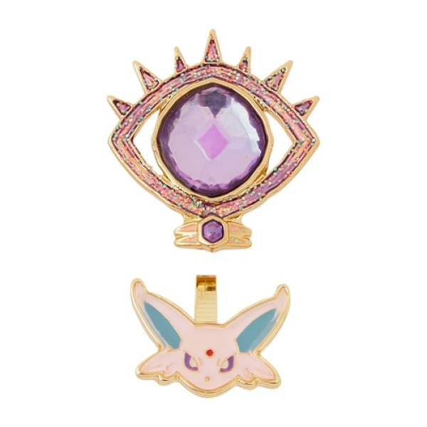 Photo3: Pokemon Center 2024 Pokemon accessory Clips Earrings Psychic Terastal Espeon 2 pcs (3)