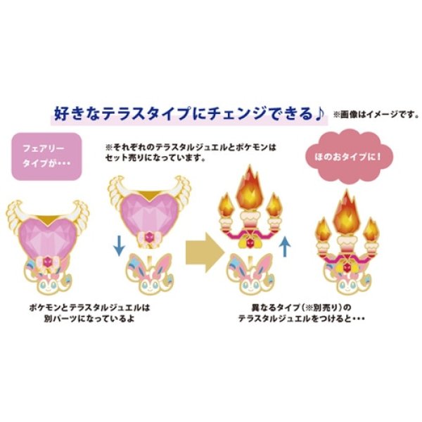 Photo5: Pokemon Center 2024 Pokemon accessory Pierced Earrings Electric Terastal Jolteon 2 pcs (5)