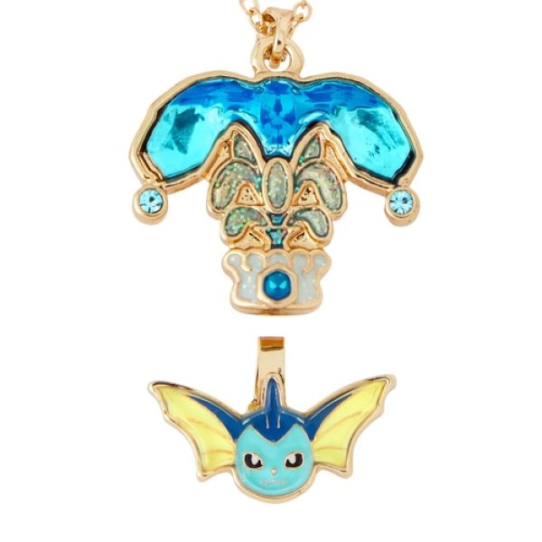 Photo3: Pokemon Center 2024 Pokemon accessory Series Necklace Water Terastal Vaporeon (3)