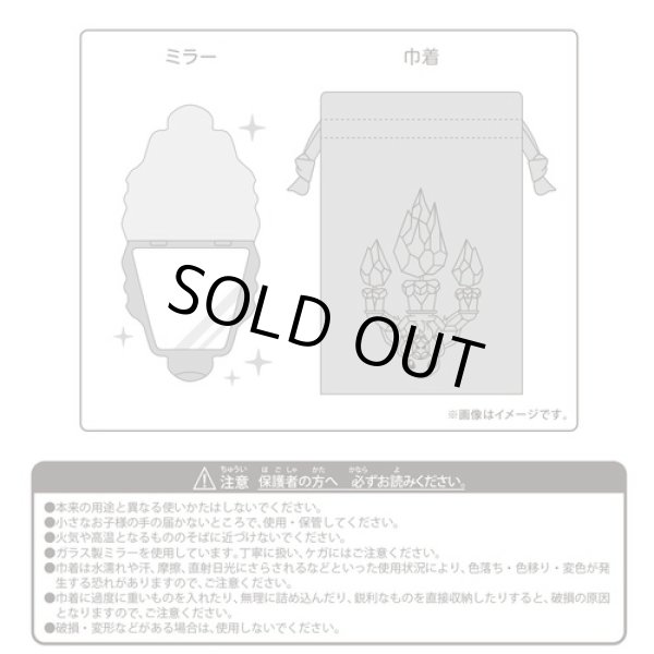 Photo6: Pokemon Center 2024 Pokemon accessory Hand mirror with bag Fire Terastal Flareon (6)