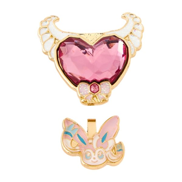 Photo3: Pokemon Center 2024 Pokemon accessory Clips Earrings Fairy Terastal Sylveon 2 pcs (3)