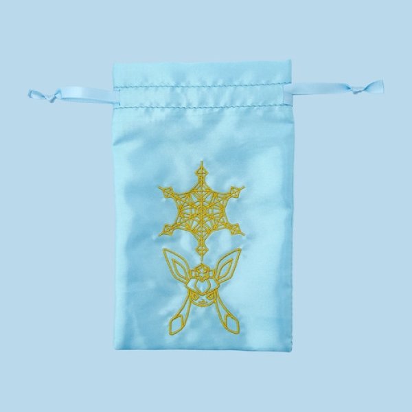 Photo4: Pokemon Center 2024 Pokemon accessory Hand mirror with bag Ice Terastal Glaceon (4)