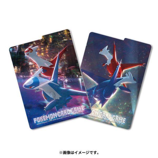 Photo3: Pokemon Center Original Card Game Flip deck case Latias Latios Night view (3)