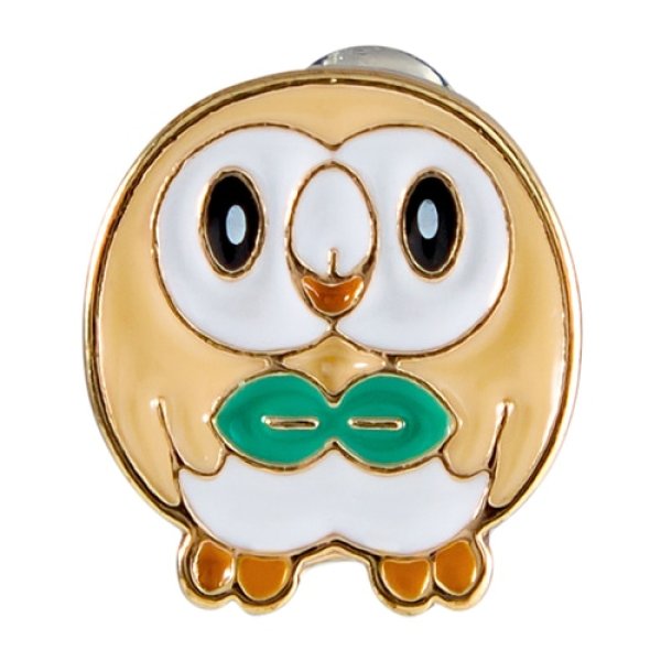 Photo1: Pokemon Center 2024 Pokemon Face Earrings - Pierced Earrings ver. #26 Rowlet 1 pc (1)