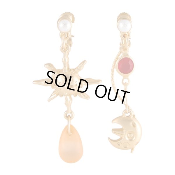 Photo1: Pokemon Center 2024 Pokemon accessory Series Clips Earrings E98 Lunatone Solrock (1)