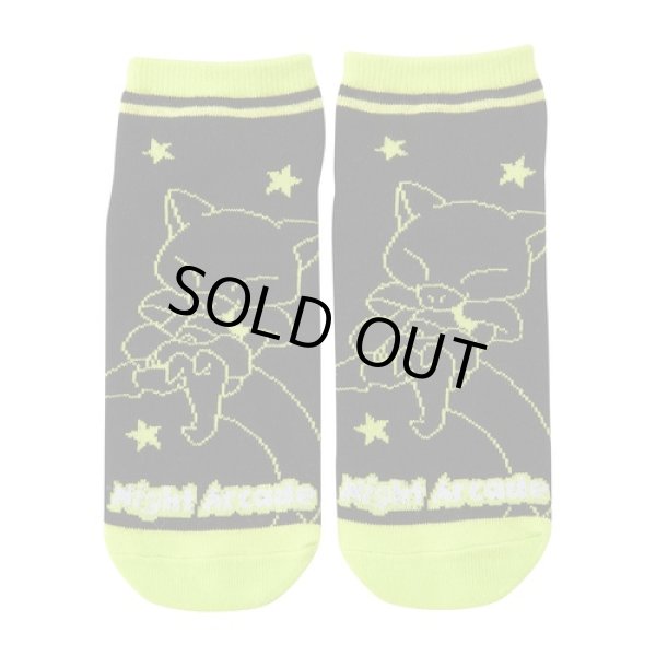 Photo1: Pokemon Center 2024 Socks for Women 23 - 25 cm 1 Pair Short Night Arcade Abra (1)