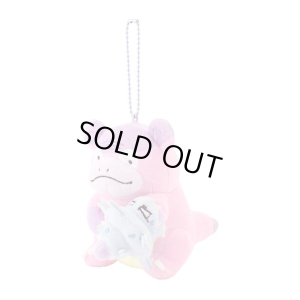 Photo2: Pokemon Center 2024 Dondon Donkan Yaan? Plush Mascot Key chain Galarian Slowbro (2)