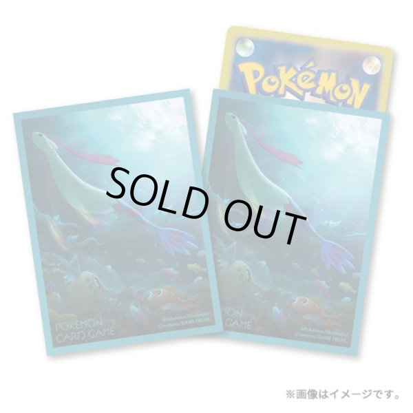 Photo1: Pokemon Center Original Card Game Sleeve Milotic Premium Gloss 64 sleeves (1)