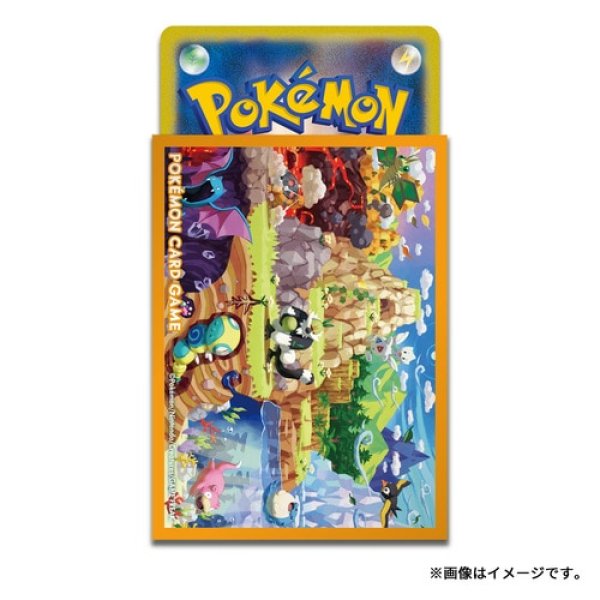 Photo3: Pokemon Center Original Card Game Sleeve Connected World - Everyone's Home 64 sleeves (3)