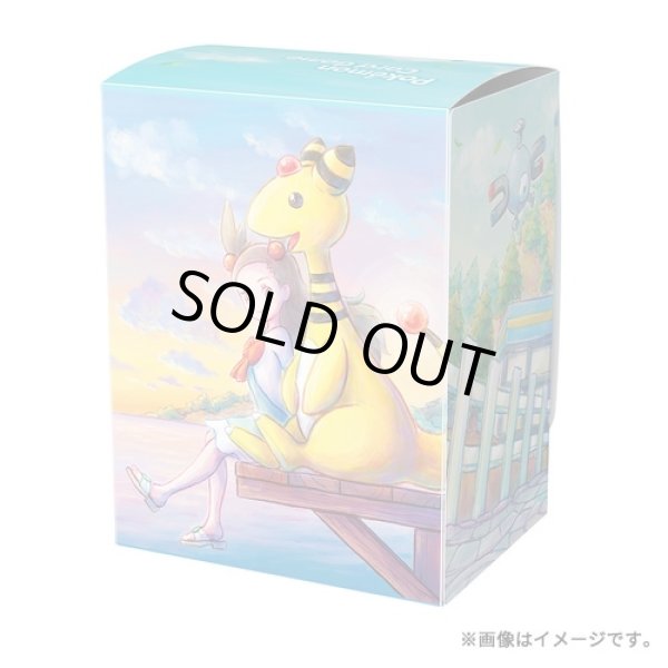 Photo2: Pokemon Center Original Card Game Flip deck case Jasmine Ampharos (2)